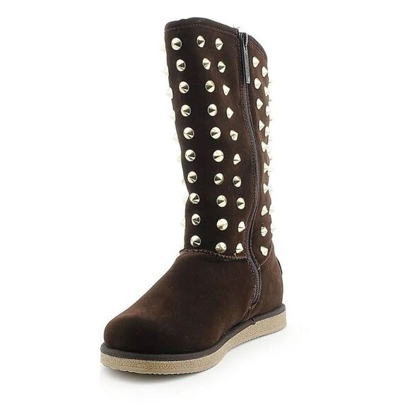 BRAND NEW SHIEKH WOMEN'S FLAT STUDDED BOOT URBAN STUDS - Picture 13 of 13